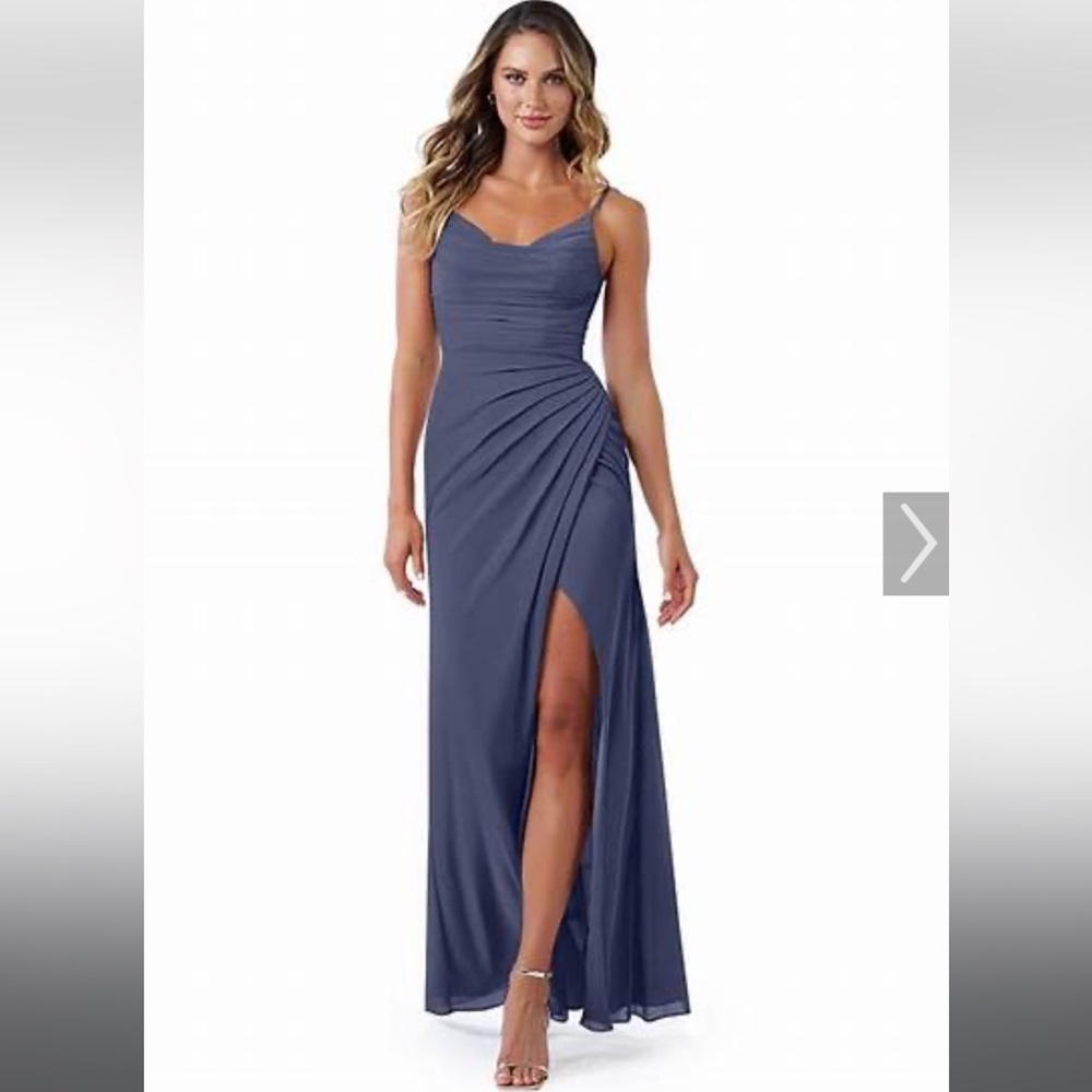 Azazie Storm Blue Bridesmaid/Formal Dress